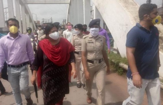 Mask-Enforcement drive in Bishalgarh supervised by Sipahijala DM on Saturday Mask-Enforcement drive in Bishalgarh supervised by Sipahijala DM on Saturday